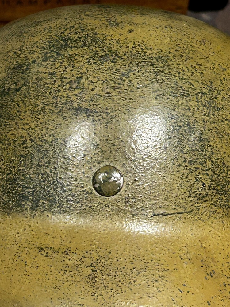 WW2 German Camo Afrika Korp Helmet M42, with Liner & strap.
