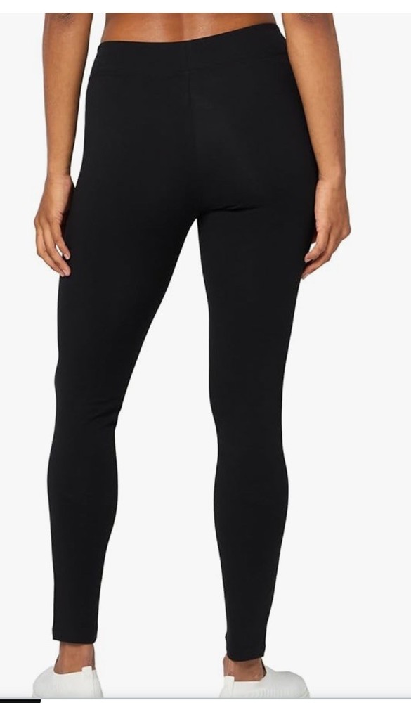 H&M Divided Solid Black Pull On Stretch Casual Basic Leggings Womens L