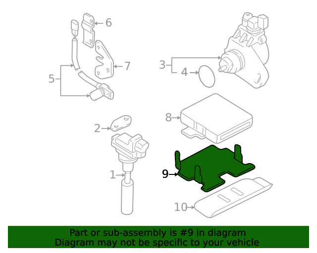 Genuine GM ECM Bracket 30020765