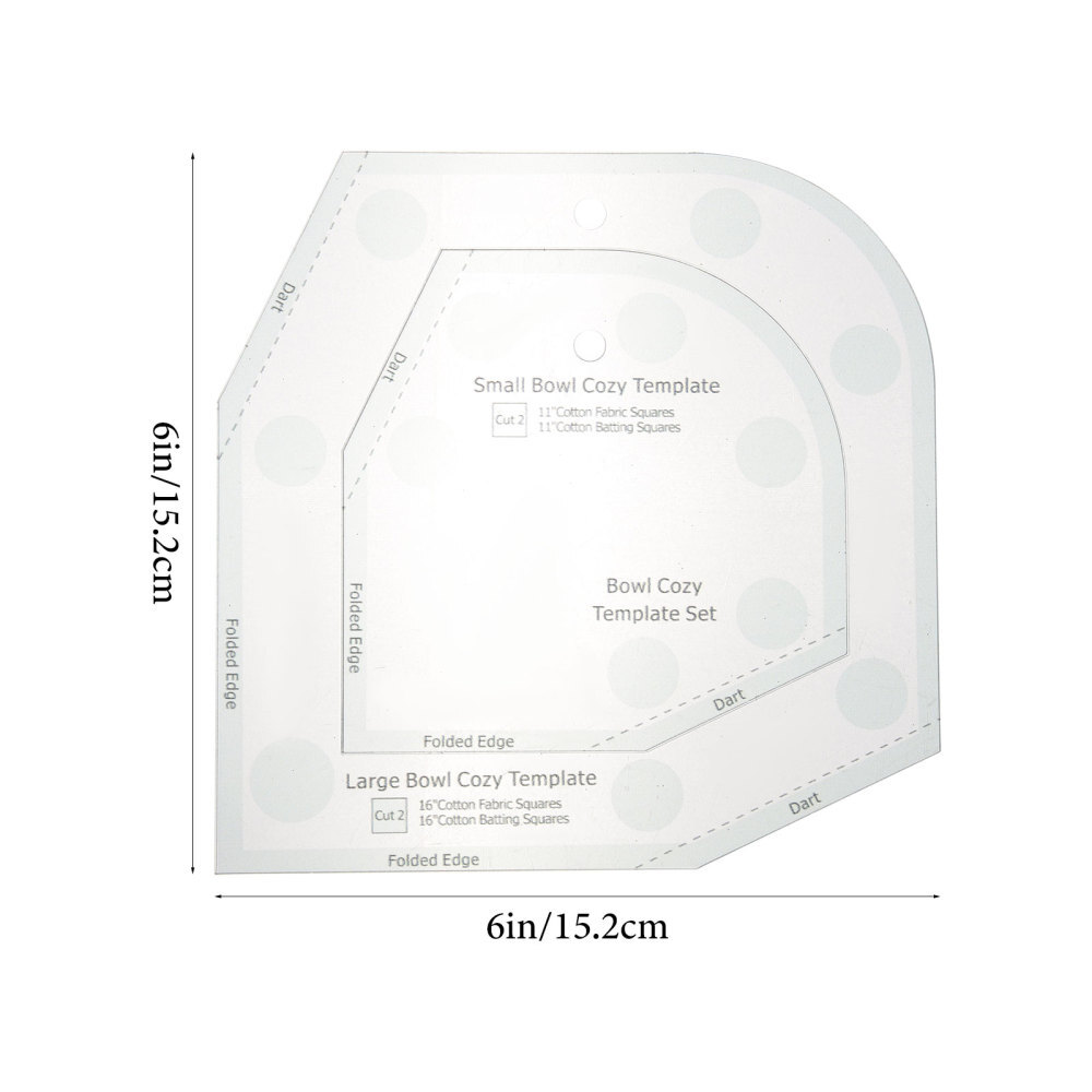 Bowl Cozy Templates Pattern Microwave Patchwork Ruler Sewing