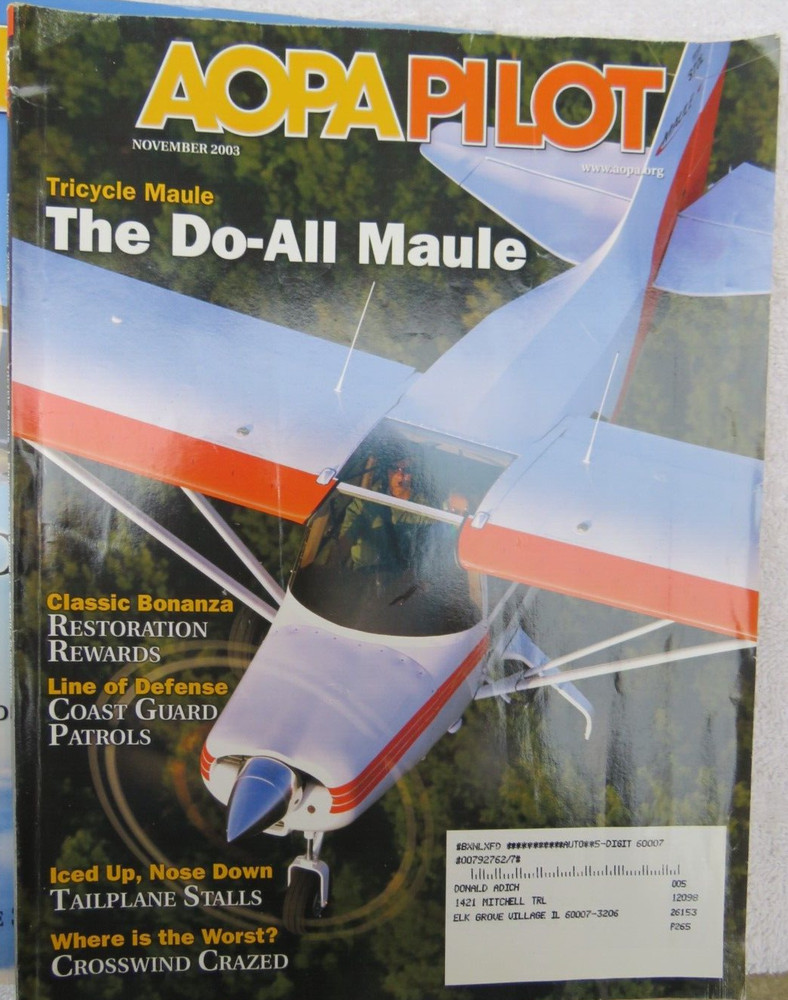12 Issues 2003 AOPA Pilot Magazine - January to December