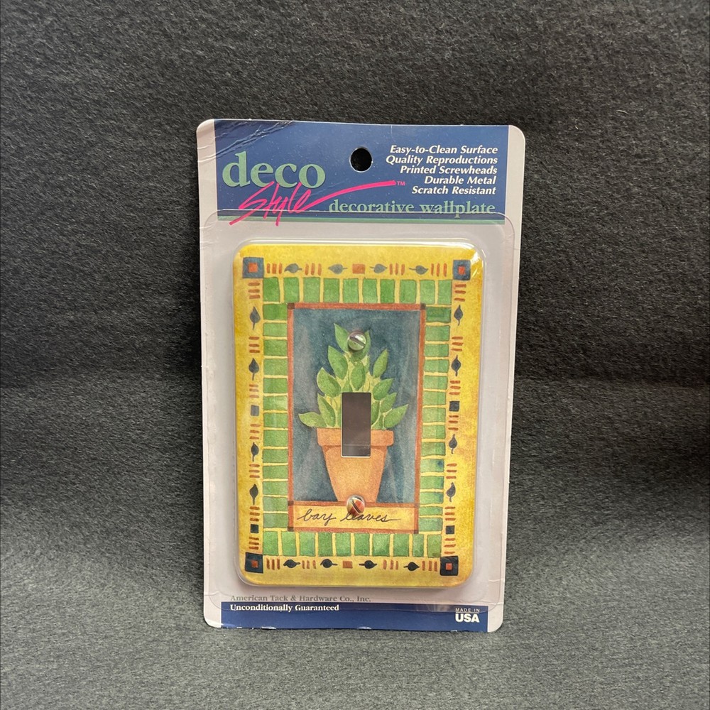 (5 Pack) Wall Plate  Bay Leaves Single Switch