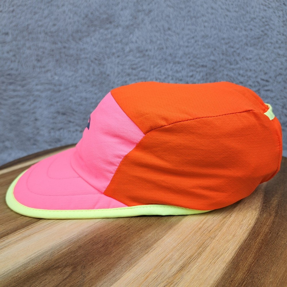 Brooks Running Lightweight Packable Hat Cap Red Neon Pink Bright