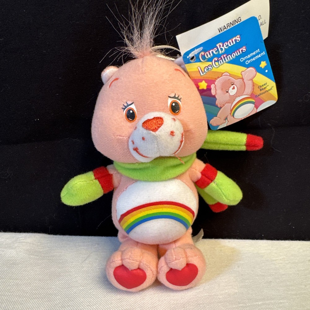 2004 CARE BEAR--8" MINI CHEER BEAR (LOOK) Ornament