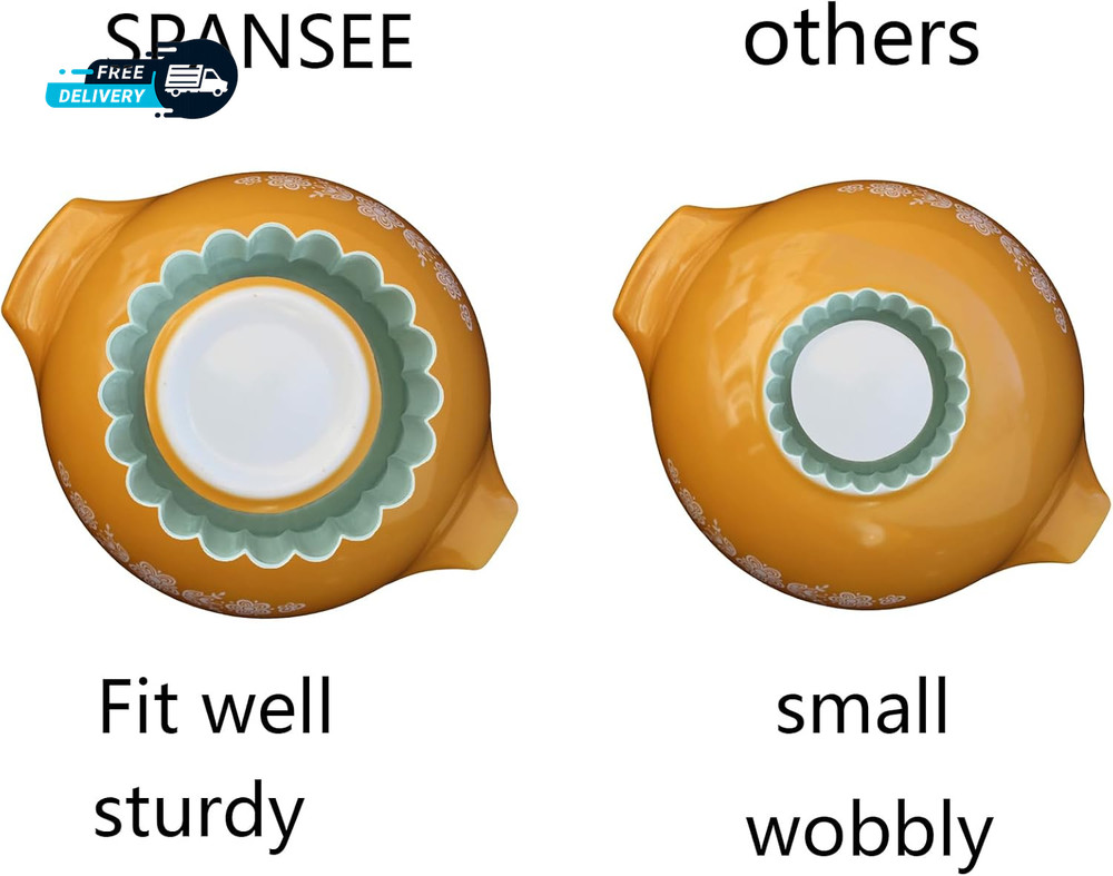 4Pcs Display Stands for Pyrex Mixed Cinderella Bowls Stacker Stacking Rings