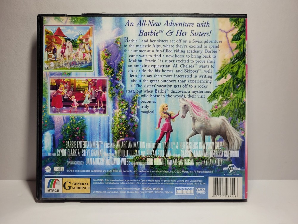 Barbie & Her Sisters in A Pony Tale VCD Universal Studios 2013