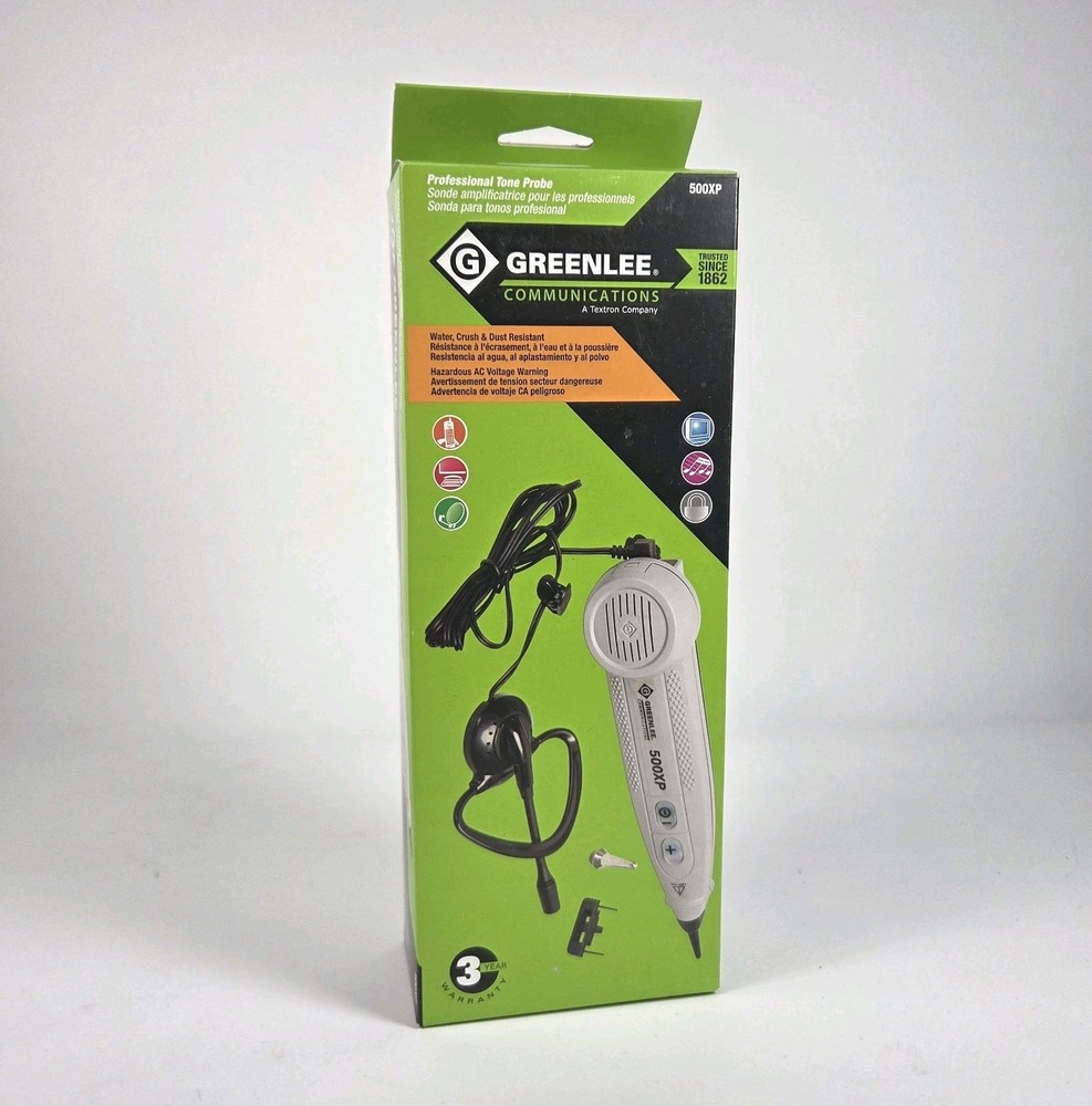 NEW GREENLEE 500XP TONE PROBE PHONE DATA TOOL