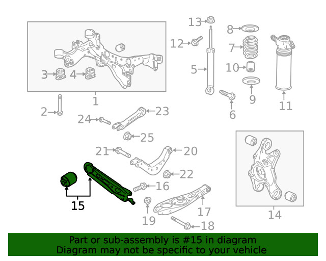 Genuine GM Trailing Arm 87867262