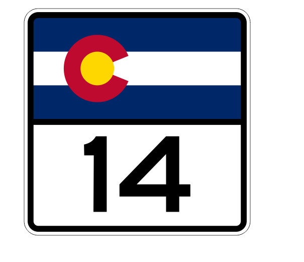 Colorado State Highway 14 Sticker Decal