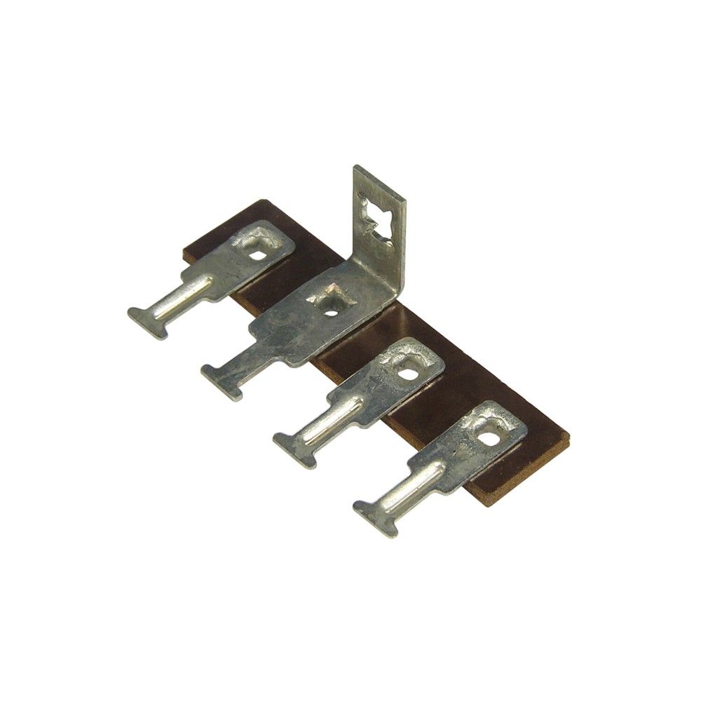 5pc Terminal Strip 4 Lug One Common with Ground Screw Mount Phenolic