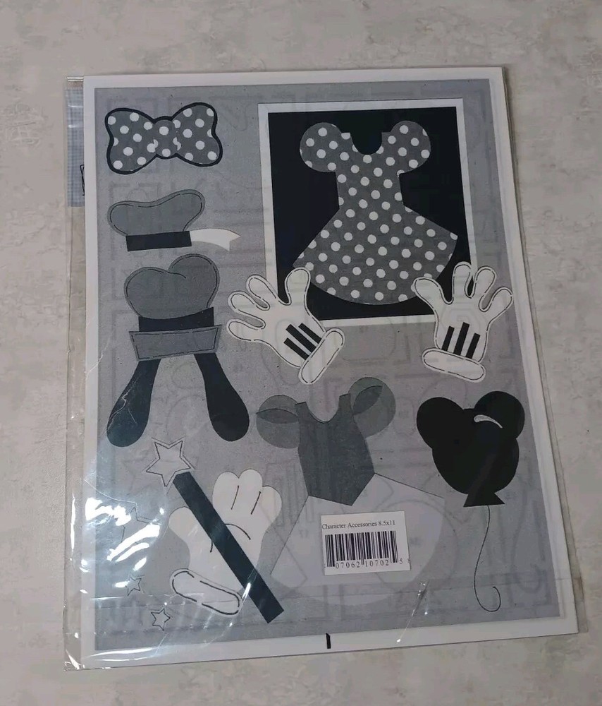 Disney Character Accessories Template Embossing Scrapbooking