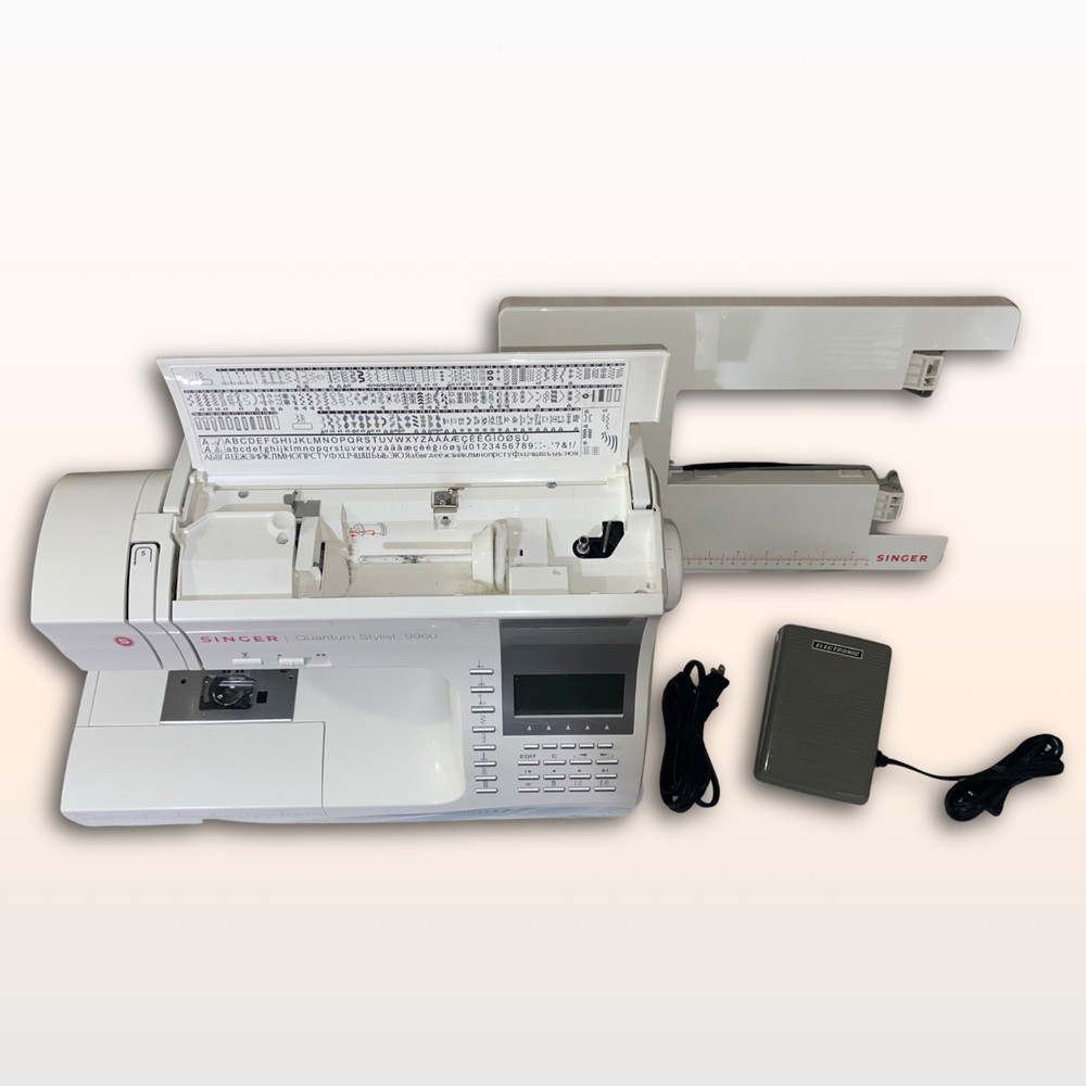 SINGER® Quantum Stylist 9960 Sewing Machine with Extension Table & BUNDLE