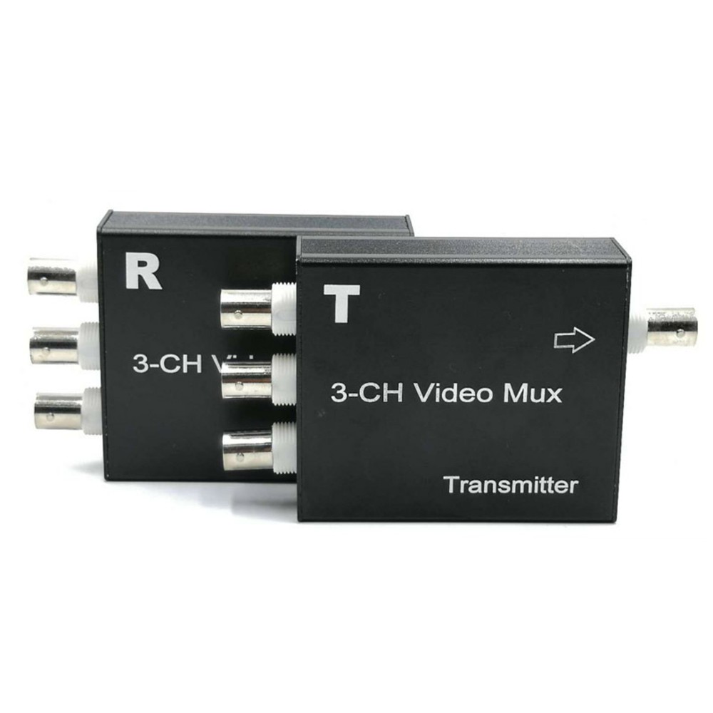 3CH Analog Camera Receiver&Transmitter Video Multiplexer 300meters Transmission