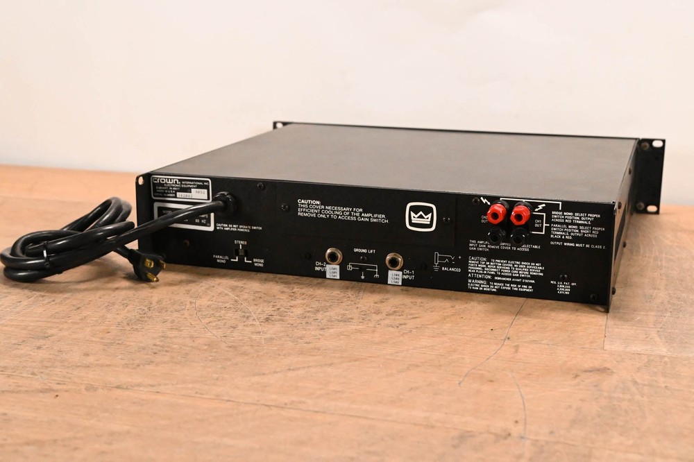 Crown 800 CSL 2-Channel Power Amplifier CG01PGX