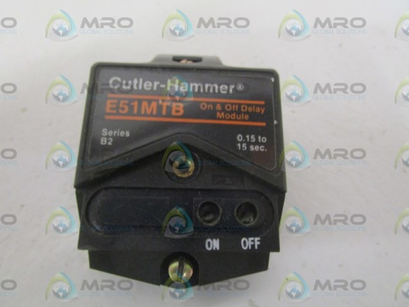 CUTLER-HAMMER E51MTB SER. B2 ON & OFF DELAY MODULE UNMP