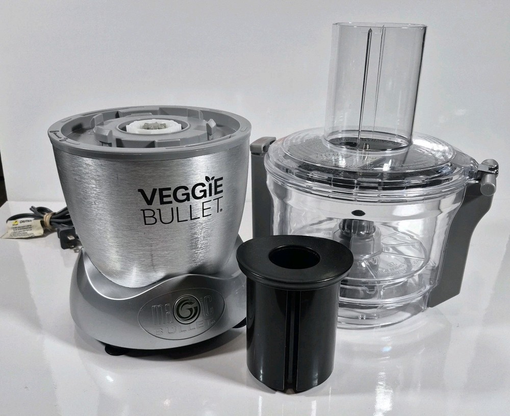 Magic Bullet Veggie Bullet VB-101 Electronic Food Processor TESTED W/ Spiralizer