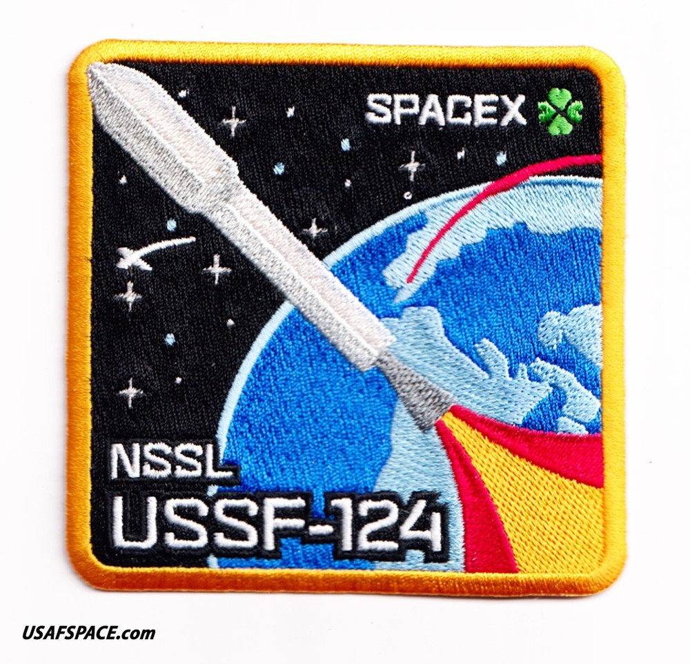 Authentic SPACEX NSSL USSF-124 FALCON 9 Launch SATELLITE Mission PATCH