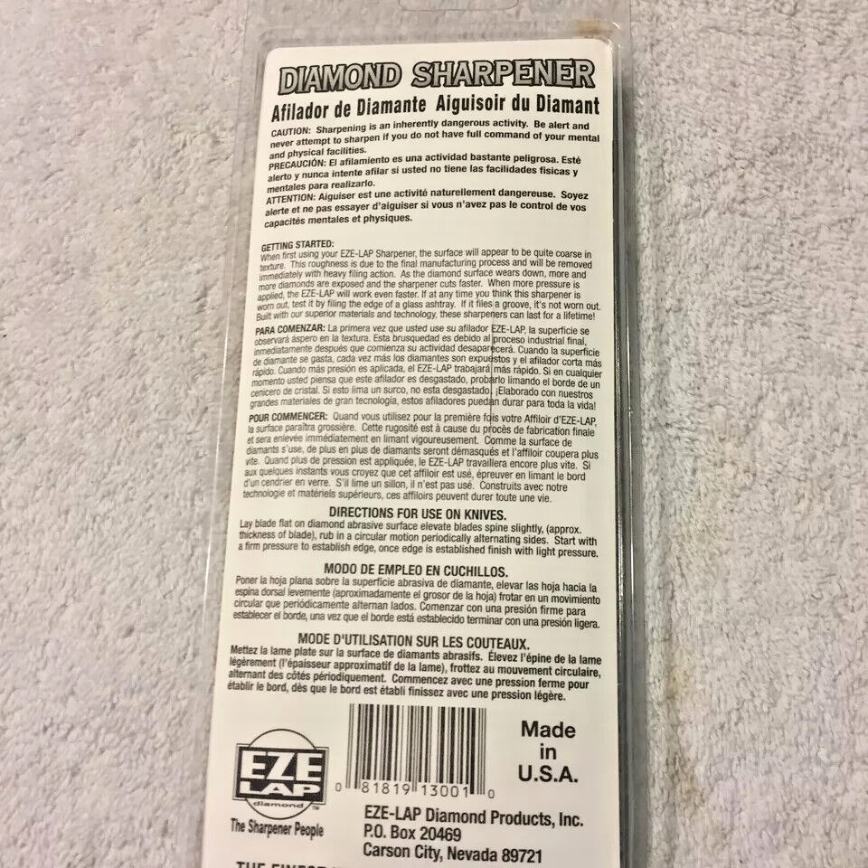 EZE LAP diamond sharpener Model S new in package