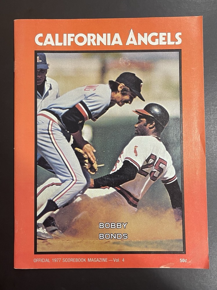 1977 California Angels Scorebook Program Nolan Ryan WIN Sept 5-11th