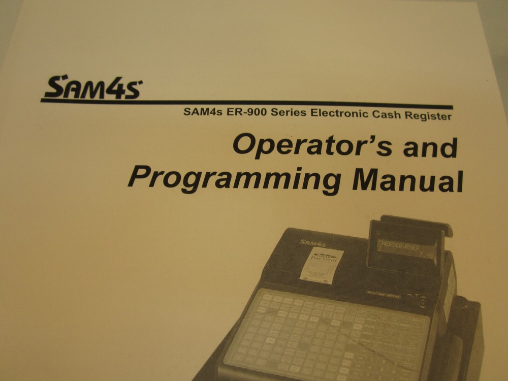 Programming Book for Sam4s Cash RegisterS