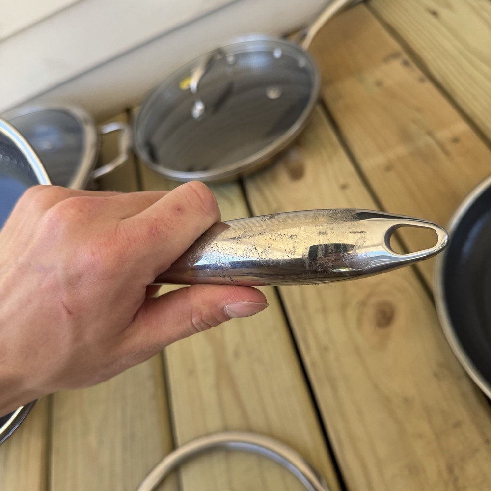 Hexclad Hybrid Cookware 9 Piece Set Preowned Great Condition