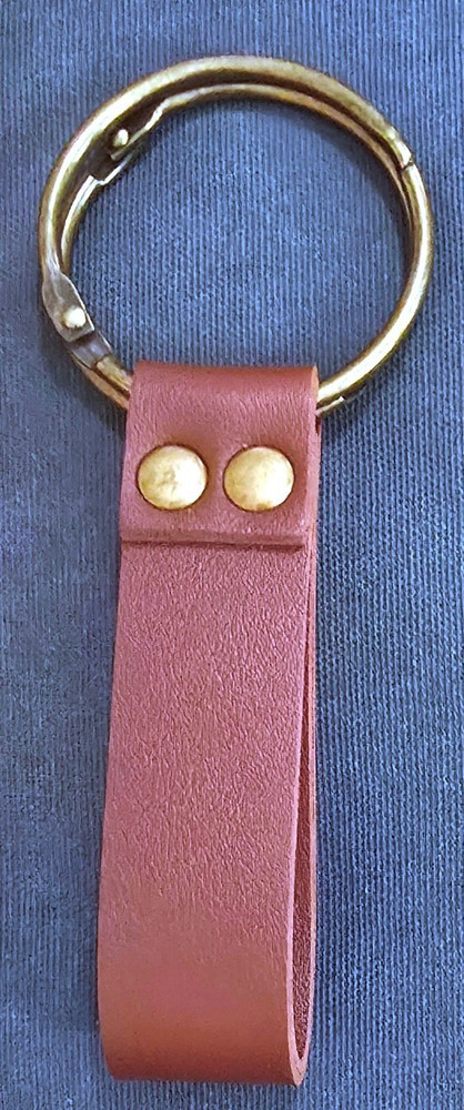 Faux Leather Keychain Keyring