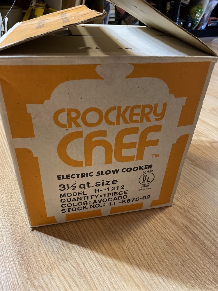 crockery chef slow cooker 3 1/2 qt