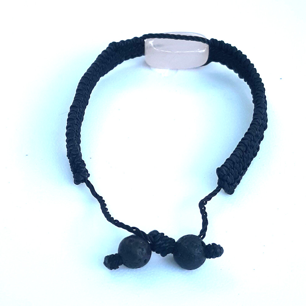 Protection Bracelets Rose Quartz in Black String