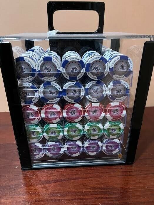 Poker Table + 4 chairs + poker chips