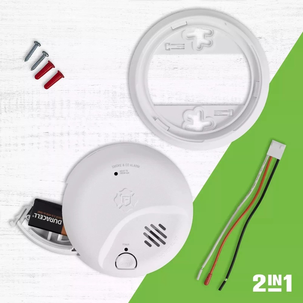 First Alert SMICO100-AC, Interconnect Hardwire Combination 3-Pack, White