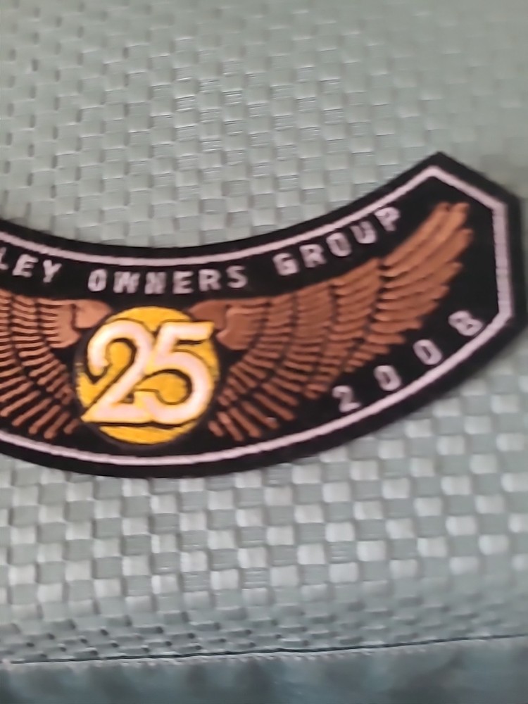 New Harley Davidson Owners Group Patch 25 Years 1983 - 2008