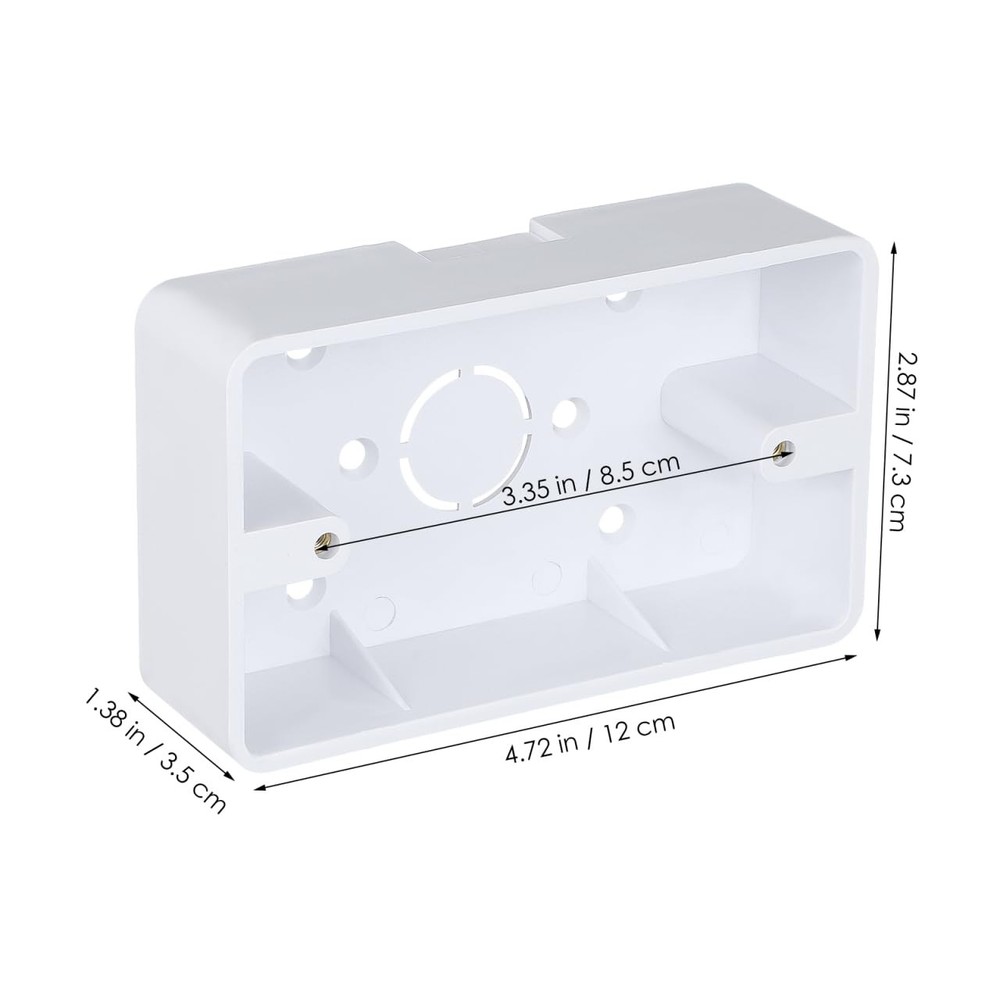 5Pcs Surface Mount Outlet Box,Surface Mount Electrical Box Plastic Junction E...