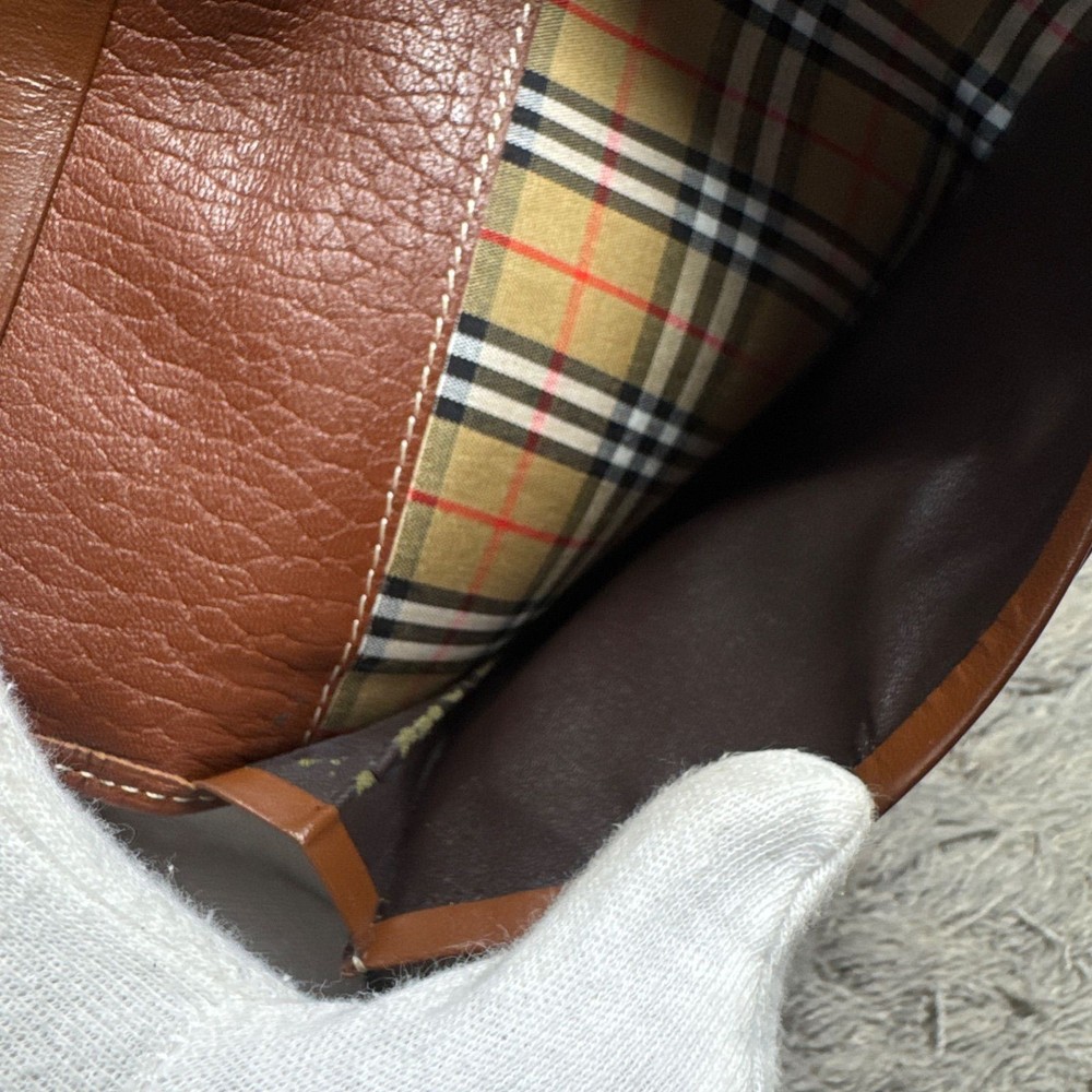 BURBERRY Long Wallet Leather Brown Inside Nova Check