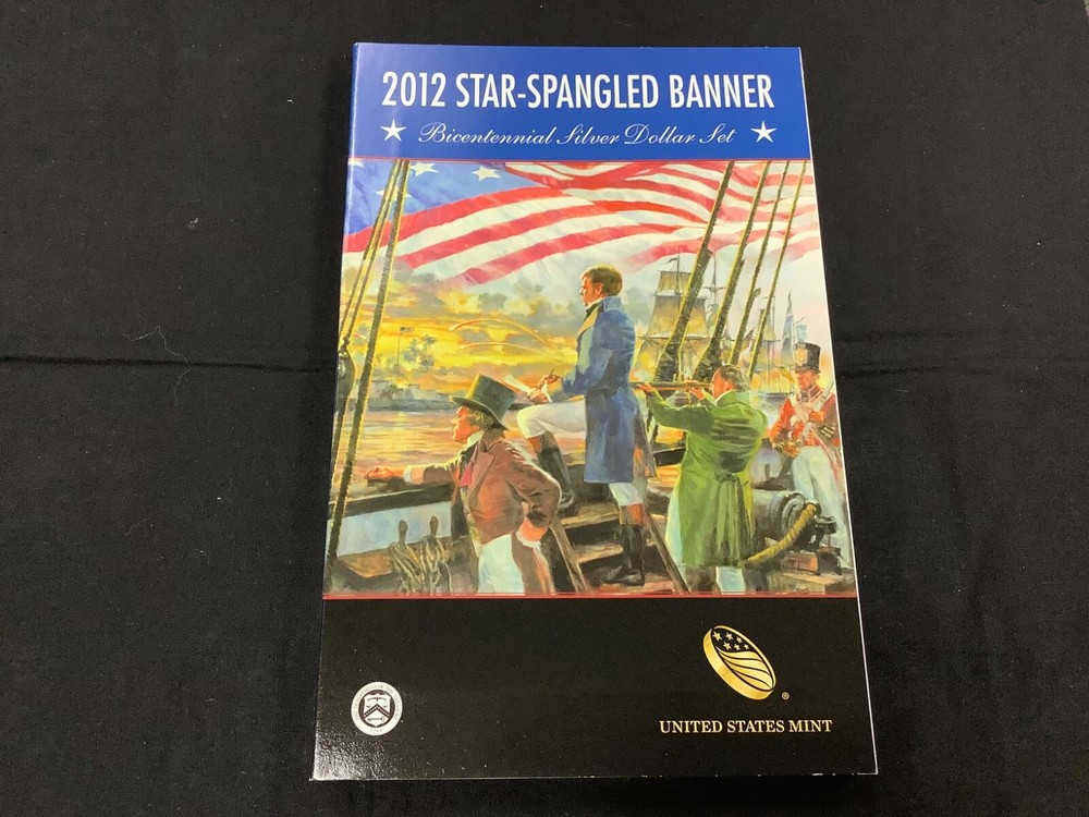 2012-P Proof $1 Star Spangled Banner Bicentennial Silver Dollar Set!