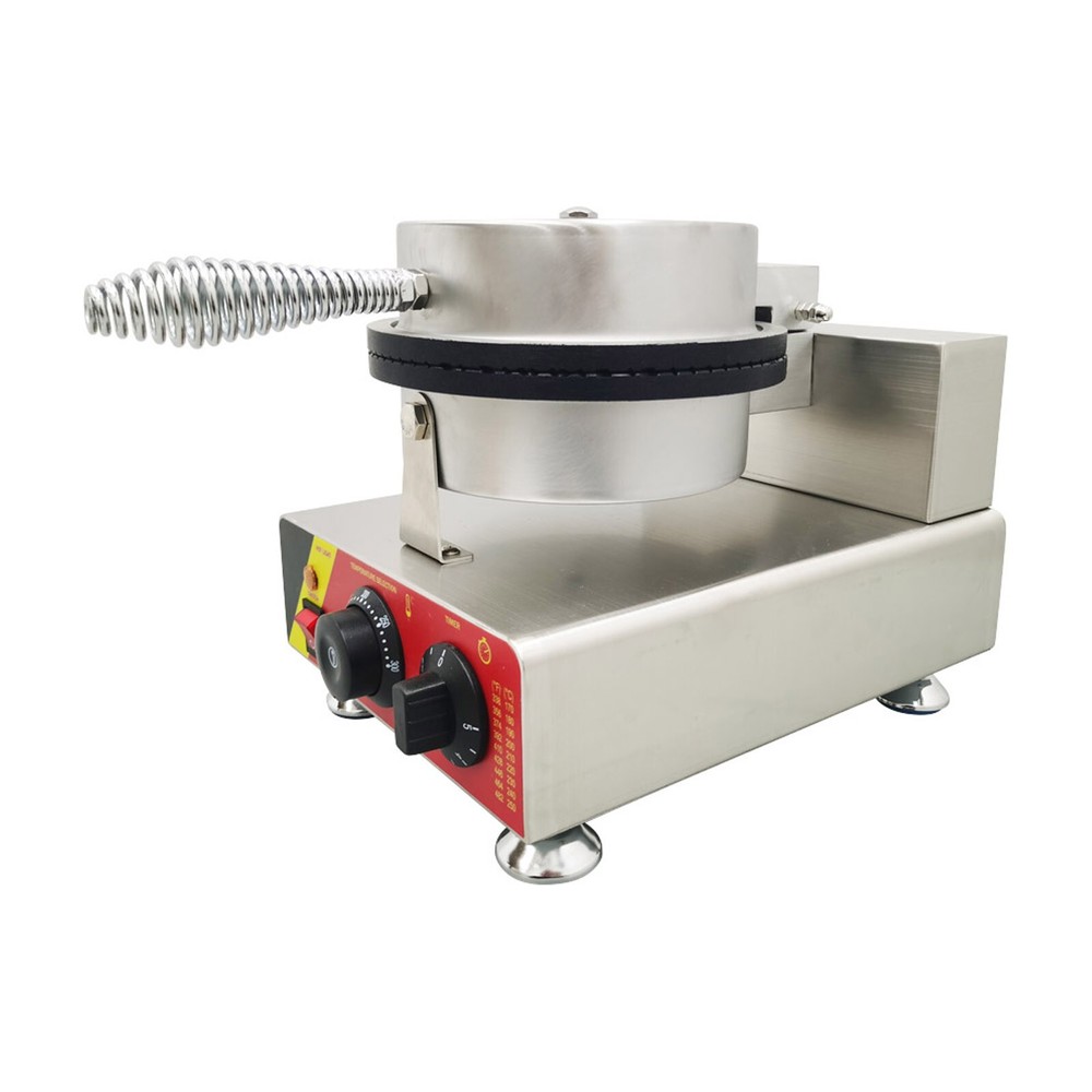 110V Ice Cream Cone Maker Machine Commercial Electric Nonstick Egg Roll Maker