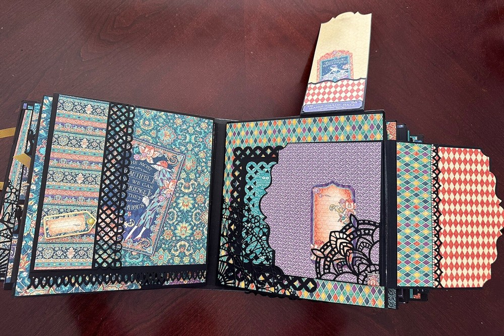 Handmade Album Using Graphic 45 Midnight Masquerade