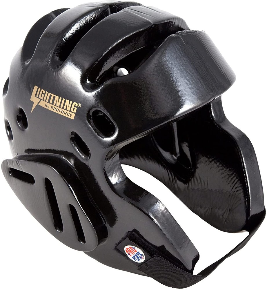 PROFORCE Lightning Karate/Martial Arts Headgear - Black - Small