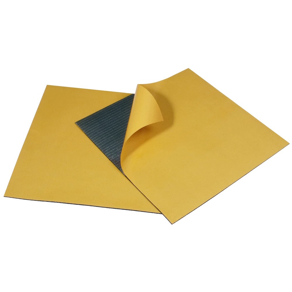 2 Pack Adhesive Solid Neoprene Rubber Sheet Strips 1/8 Thick x 10 Wide x 10 In