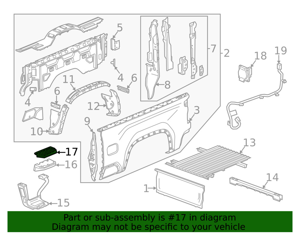 Genuine GM Step Pad 84656455