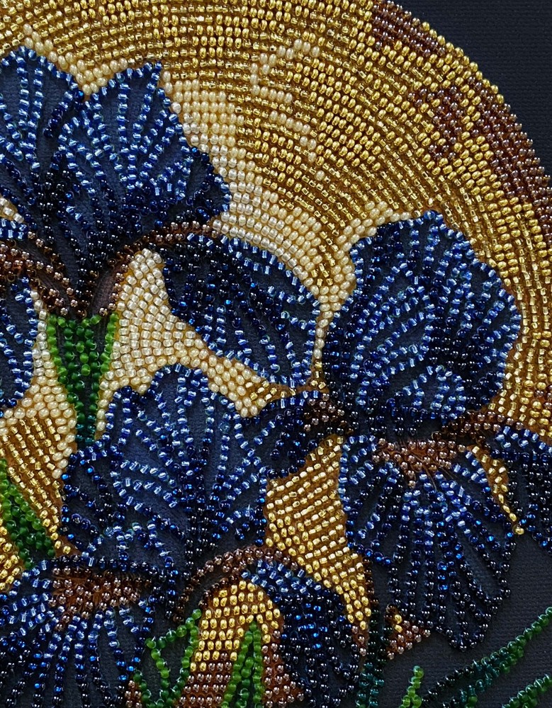 Mid-sized bead embroidery kit - Dancing in golden light