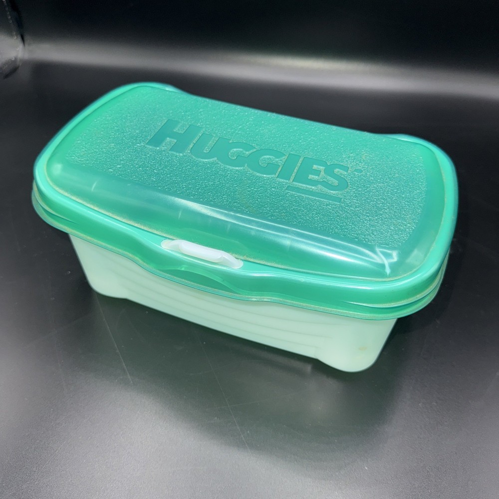 Huggies Baby Wipe Container Holder Empty Hard Plastic, Refillable