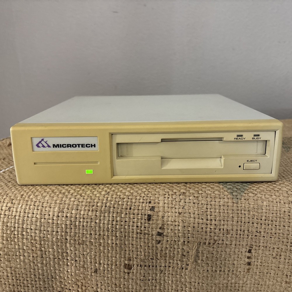 Vintage Microtech External Tape Drive - Turns On ***Untested