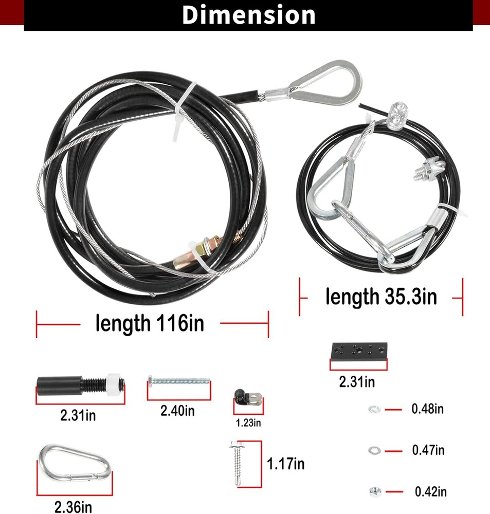 Ready Brake Cable Kit for RV Towed Vehicle Control Wiring Harness System