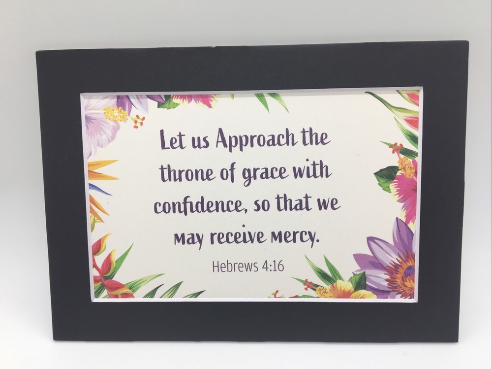 New Handmade 5x7 (Matted 4x6) Religious Scripture Inspirational Free Ship 176