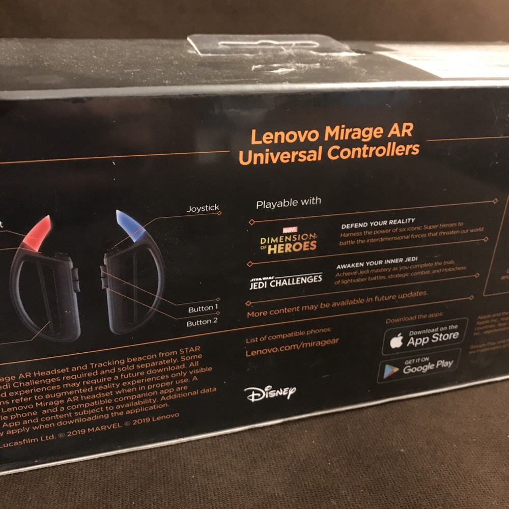 New Sealed Lenovo mirage AR universal controllers