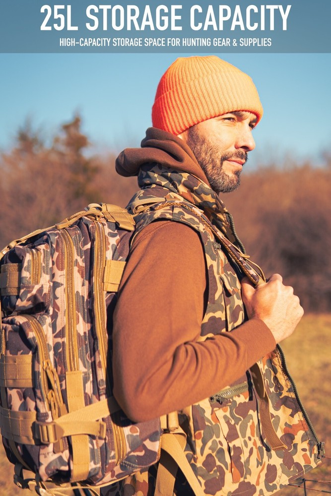 Rothco X Bear Archery Fred Bear Camo Medium Transport Pack - Hunting Backpack