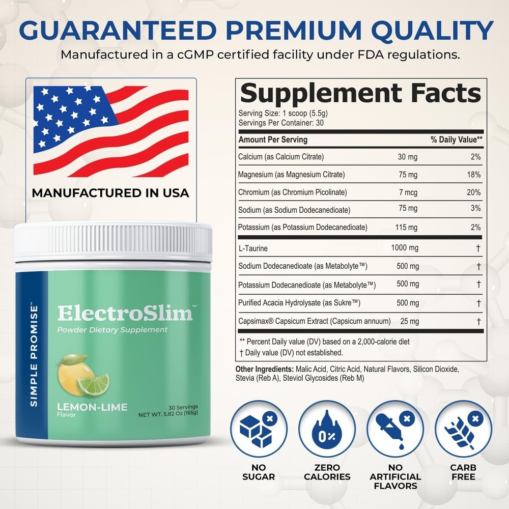 ElectroSlim - Sugar-Free Electrolyte Powder Hydration Support ... Simple Promise