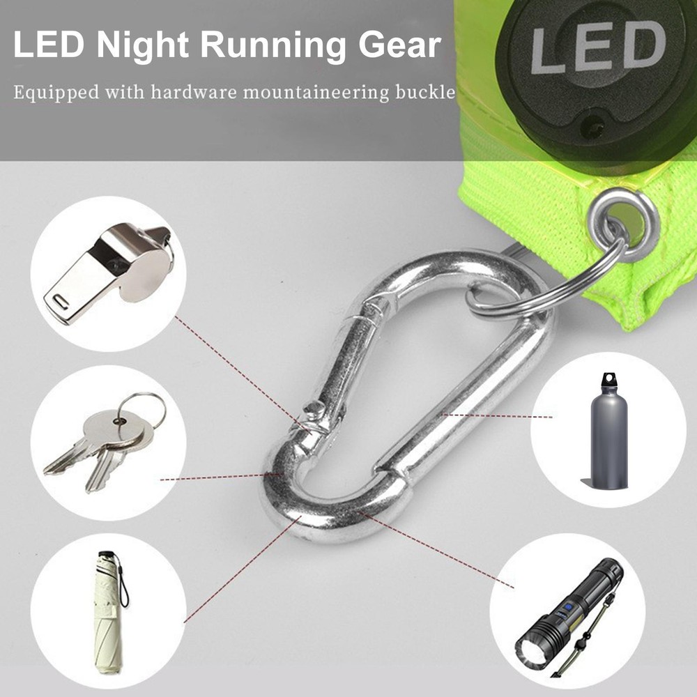 LED Reflective Running Belt Night Reflective Sash For Walking High Visibility
