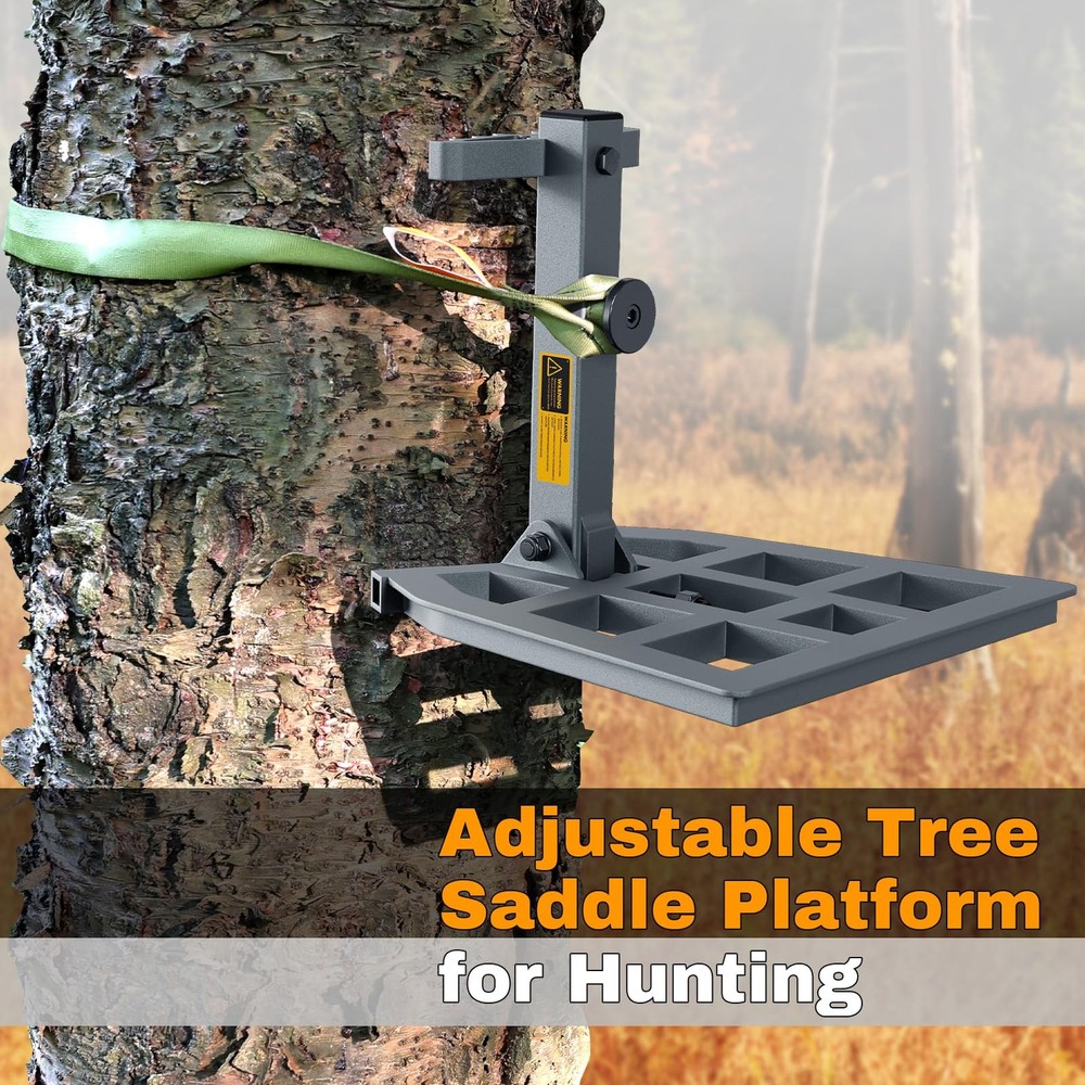 Tomaki Saddle Hunting Platform, Aluminum Adjustable Tree Green