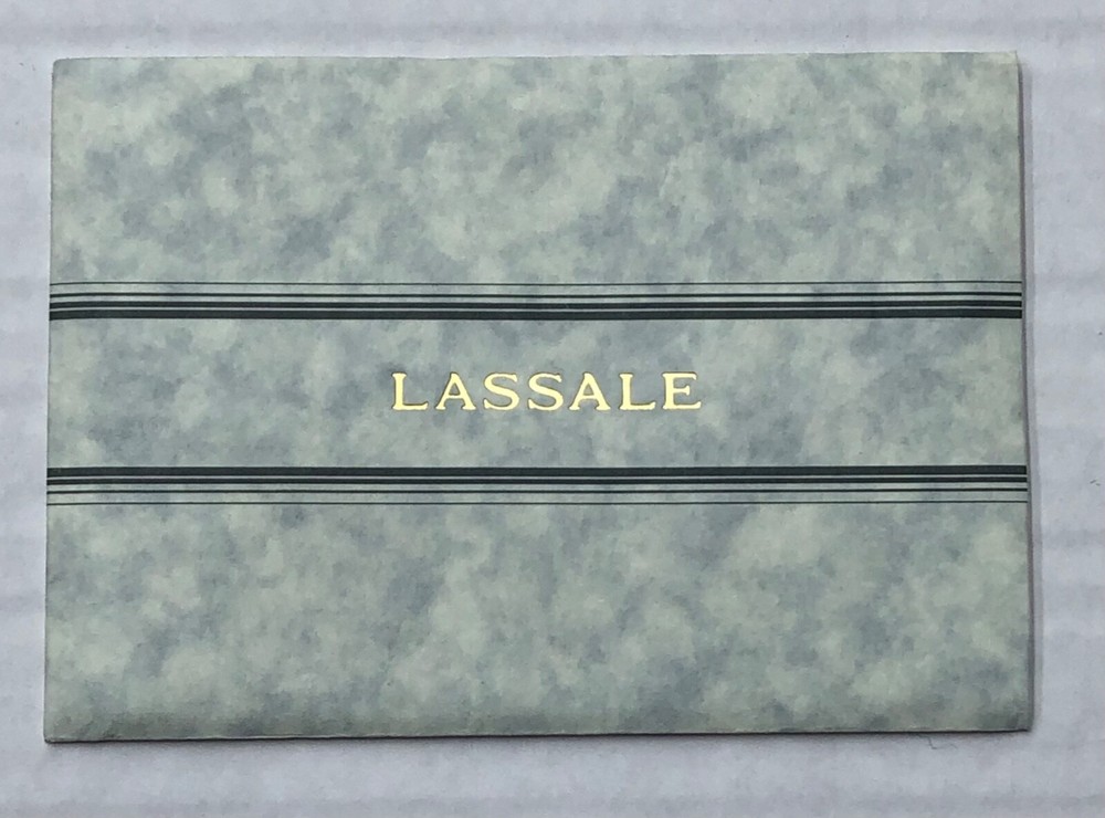 Lassale instructions book and warranty
